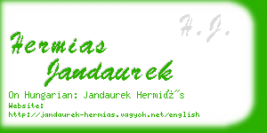 hermias jandaurek business card